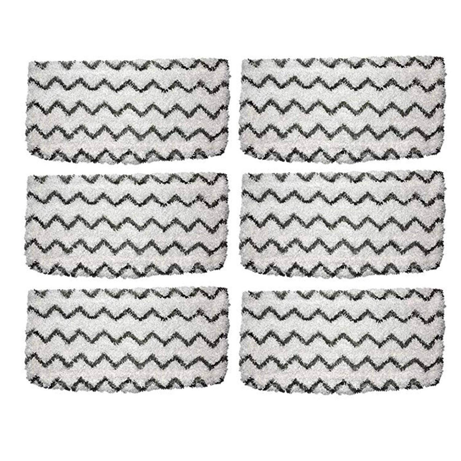 6-Pack S1000 Replacement Microfiber Mop Pads Refills For Shark Steam Mop Hard Floor Cleaner Model S1000 S1000A S1000C S1000Wm S1001C Compatible With Shark Rectangle Dirt Grip Pads