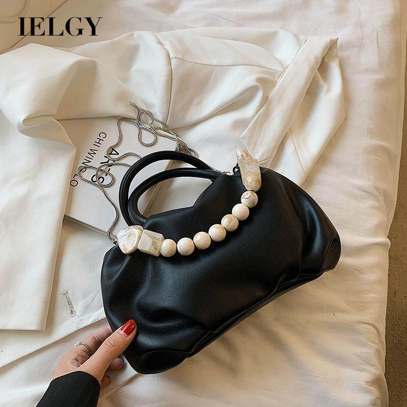 IELGY high-end women's bag all-match trendy niche chain messenger bag portable cloud bag