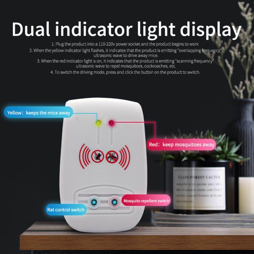 Ultrasonic Mosquito Repeller Home Electronic Mouse Rodent Control Repellent