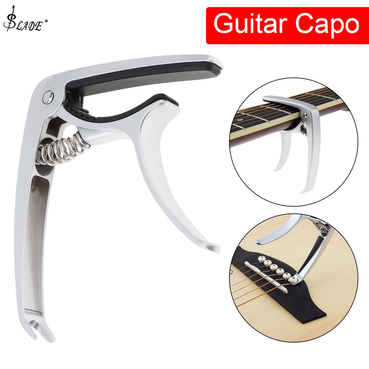 SLADE Guitar Capo Zinc alloy Tune Clamp Capos for Guitar Bass Ukulele