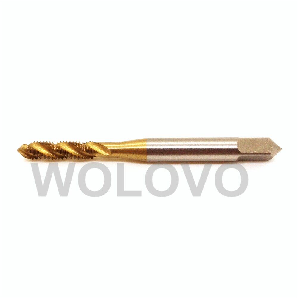 HSS Machine M4 4MM*0.7MM Spiral Screw Thread Metric Plug Tap Drill Ti Coated