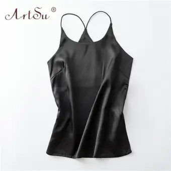 satin silk tank top