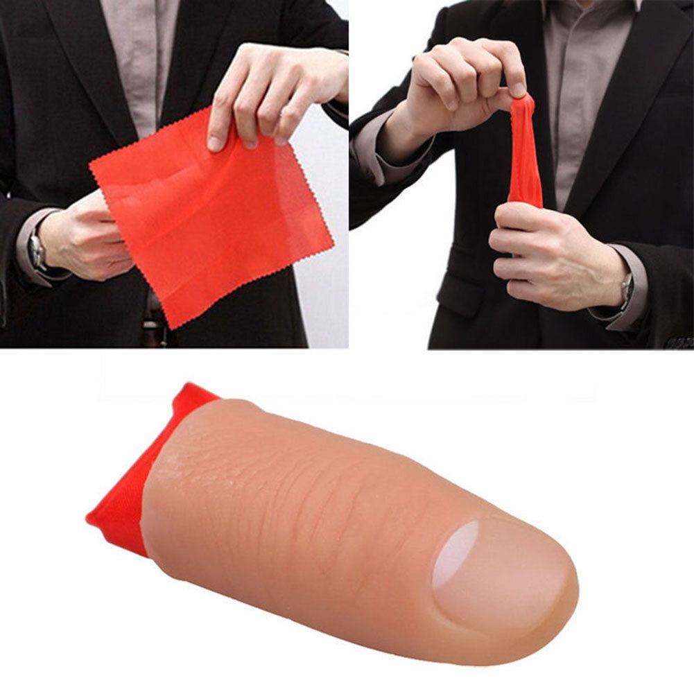 Microgood Magic Thumb Tip Trick Cao Su Close Up Vanish Đạo Cụ Xỏ Ngón Tay
