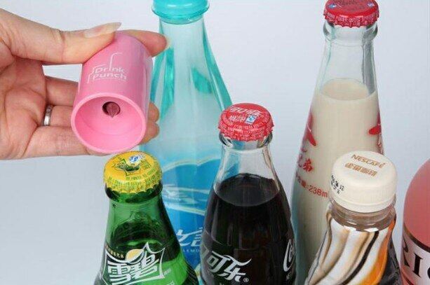 Beverage Bottle Drill Perforator Punch Tool Opener Universal Cap Punch Creative Bottle Openers  Gadget