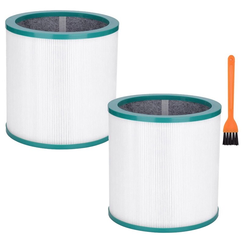 2pack replacement tp02 air purifier filters for dyson pure cool link models tp01, tp02, tp03, bp01, am11 tower purifier