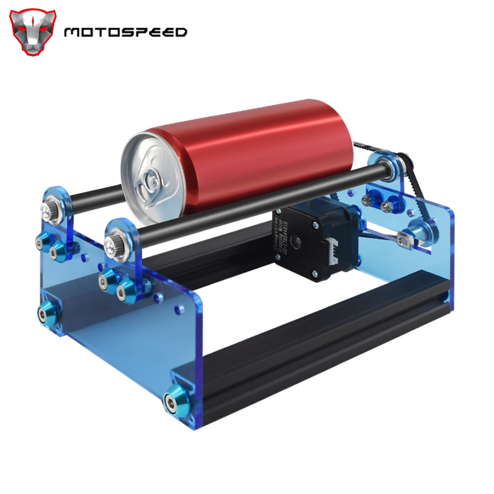 KKmoon Laser Engraving Roller for Cylindrical Objects with 360° Rotating Engraving Axis 5 Angle Adjustments Engraving Diameter 20mm-80mm Compatible with Ortur Atomstack Sculpfun Totem Laser Engraver