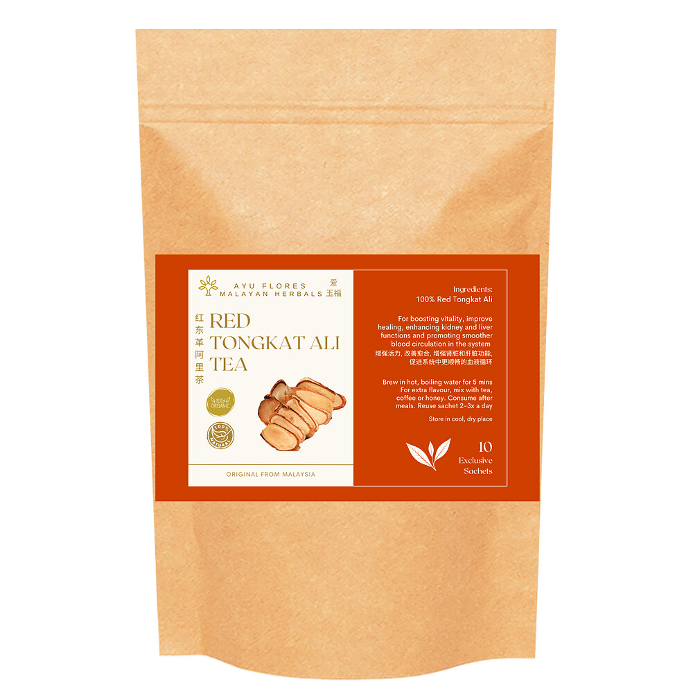 Red Tongkat Ali Tea (100 Tongkat Ali) 10 Sachets Lazada