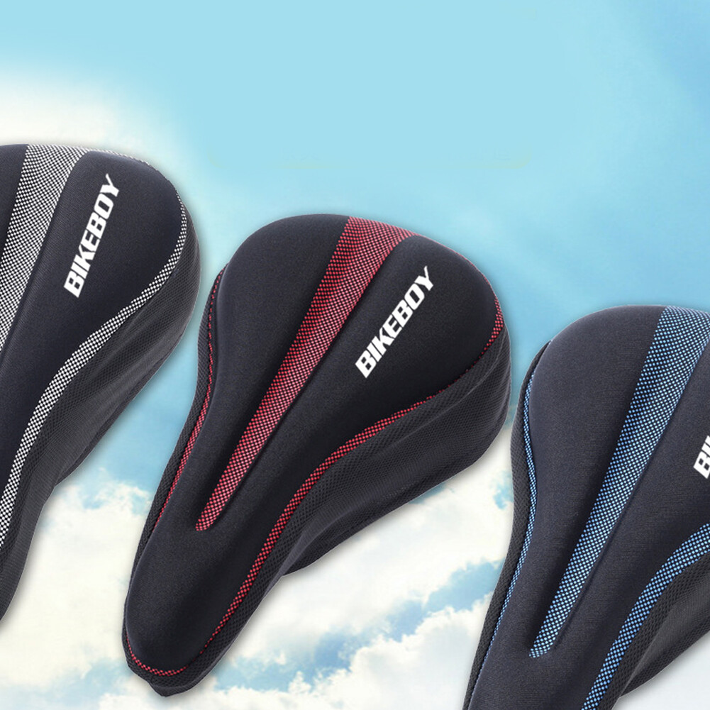 Bike Saddle Cover Bicycle Seat Breathable Bicycle Saddle Seat Soft Thickened Mountain Bike Bicycle Seat Cushion Style:28 * 18-with rain cover