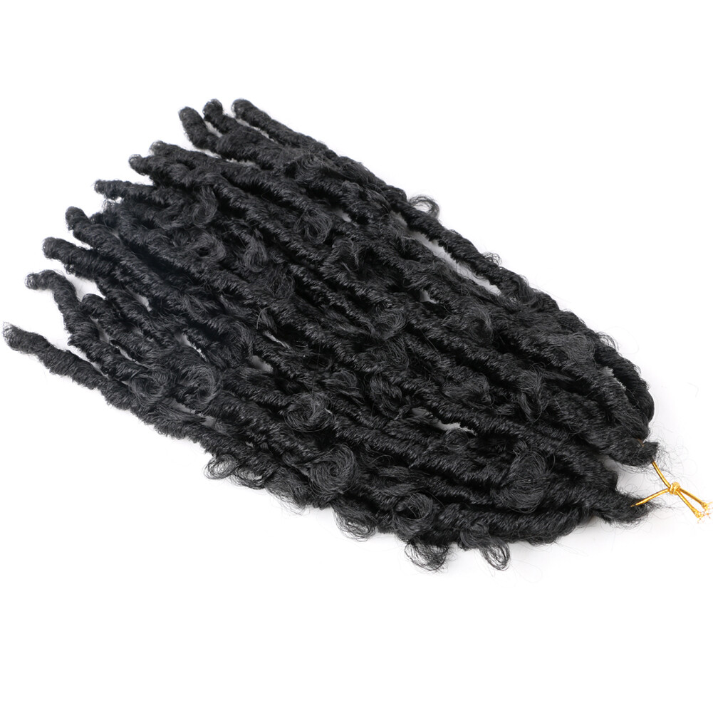 Hair Butterfly Locs Crochet Braids Hair  14''  Distressed Faux Locs Crochet Hair 20Strands/pack Locs Pre-Twist Braiding