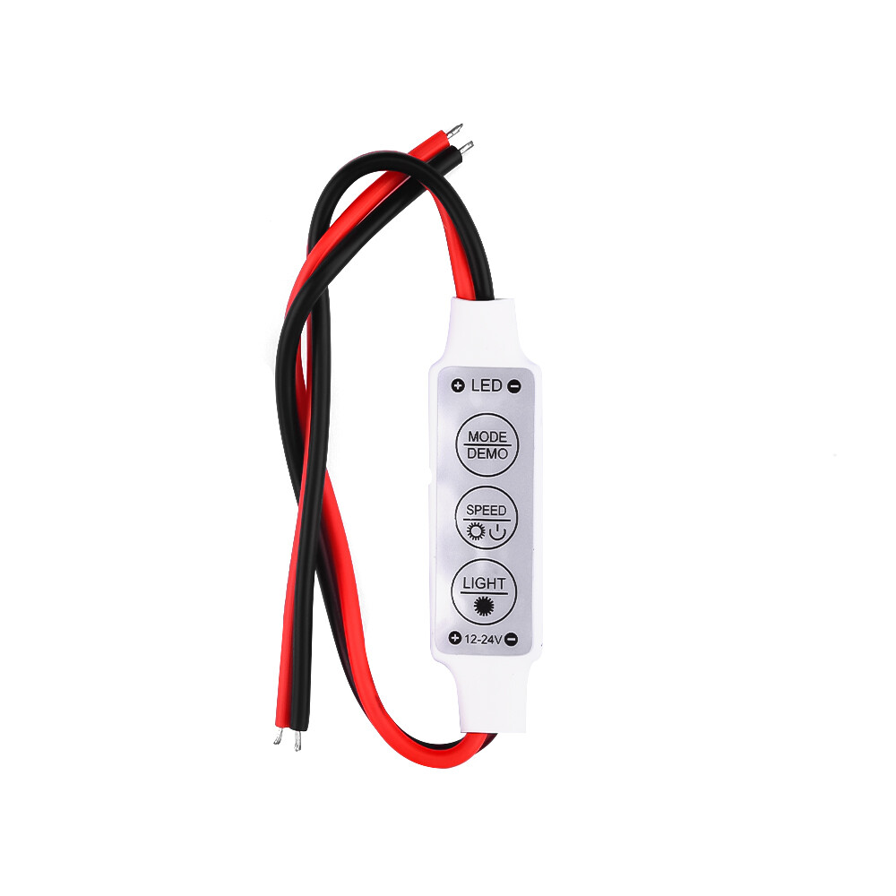 LANGTU Mini 12V Dải Đèn LED Bộ Điều Khiển Làm Mờ Với Công Tắc 3528 5050
