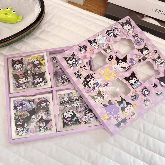 Sanrio 100pcs no repeating sticker cute waterproof stickers for cup notebook phone | sanriostickers 三丽鸥防水贴纸水杯手帐本100张贴纸套装