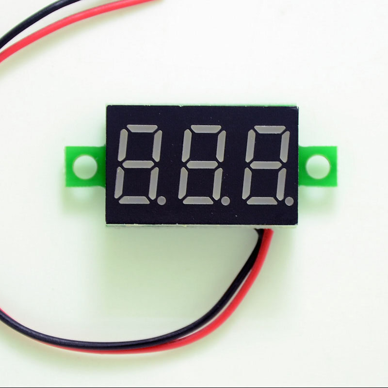 1PCS/2PCS DC 2.5-30V Two-wire DC Voltmeter 0.36 inch LED Voltmeter