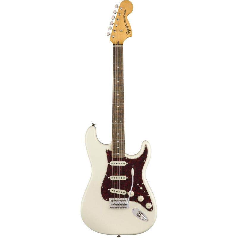 Squier Classic Vibe 70s Stratocaster Electric Guitar, Laurel FretBoard, Olympic White Malaysia