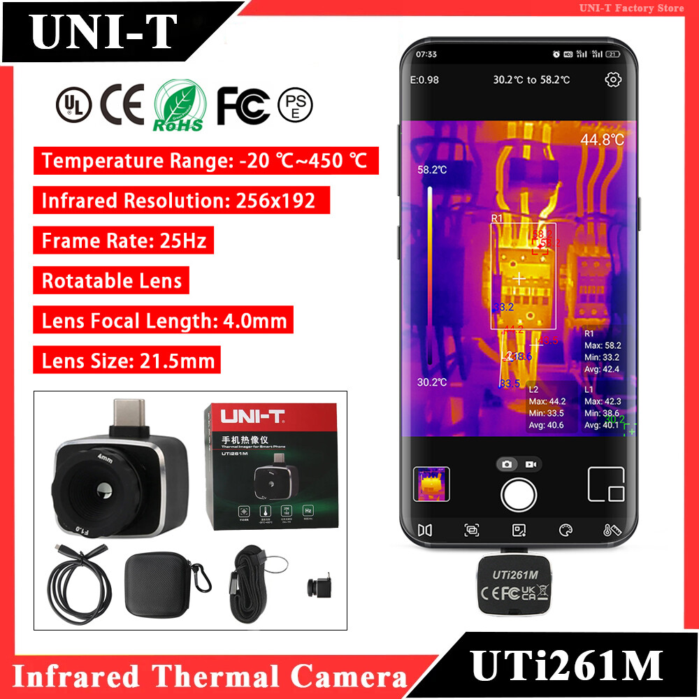 UNI-T UTi261M Thermal Camera Night Vision for Smartphone Android