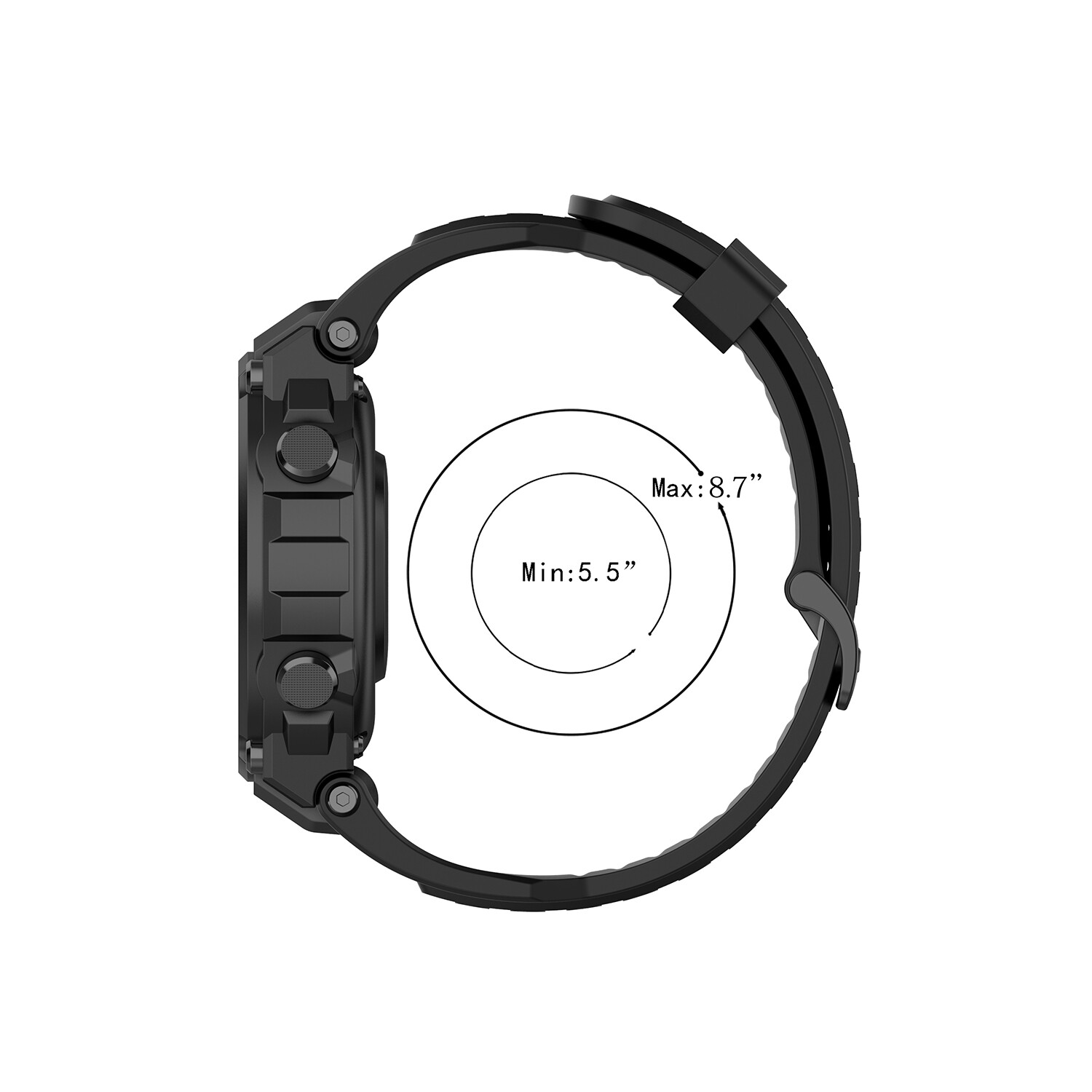 Silicone Watch Band Strap for Huami Amazfit T-Rex Pro