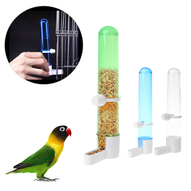 Pet Bird Parrot Uống Thức Ăn Trung Chuyển Clip Uống Nước Bát Lồng Lồng Vật Tư