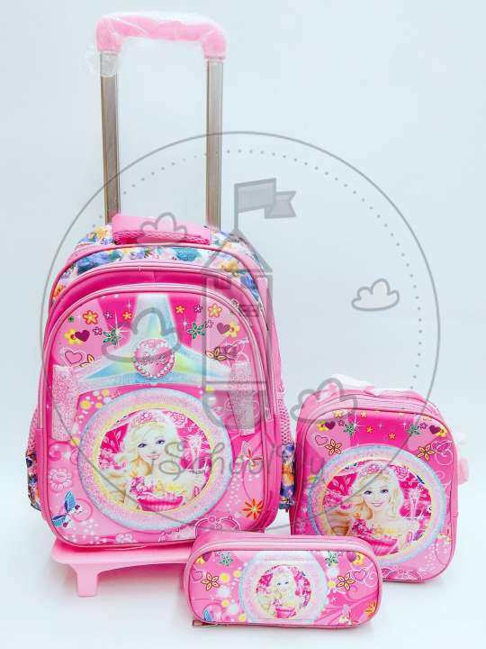barbie school bag set