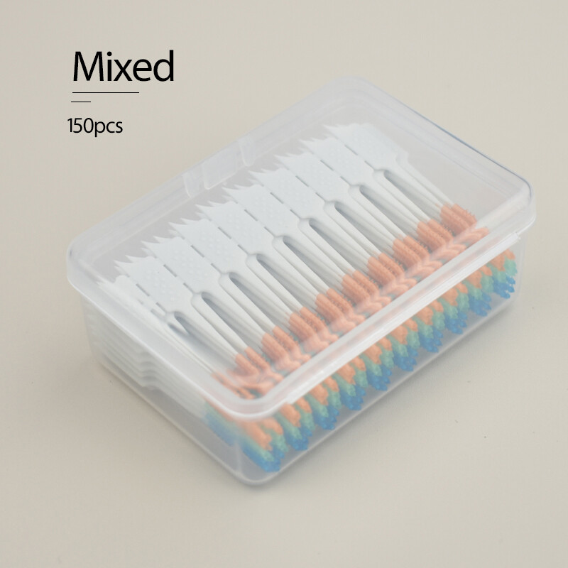 Tăm xỉa răng nha khoa bàn chải Bàn chải silicon kẽ răng giữa các răng tăm Silicone với công cụ làm sạch răng miệng sợi