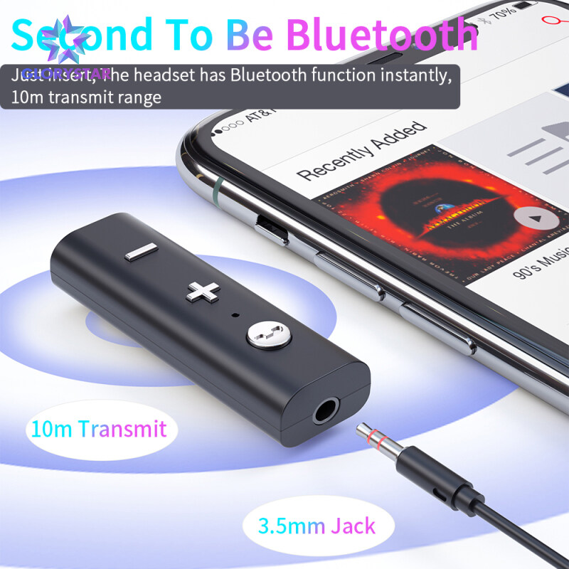 GloryStar Bộ thu Bluetooth 5.0 Bộ chuyển đổi không dây Loại clip Bộ phát nhạc âm thanh Bluetooth Aux Đối...