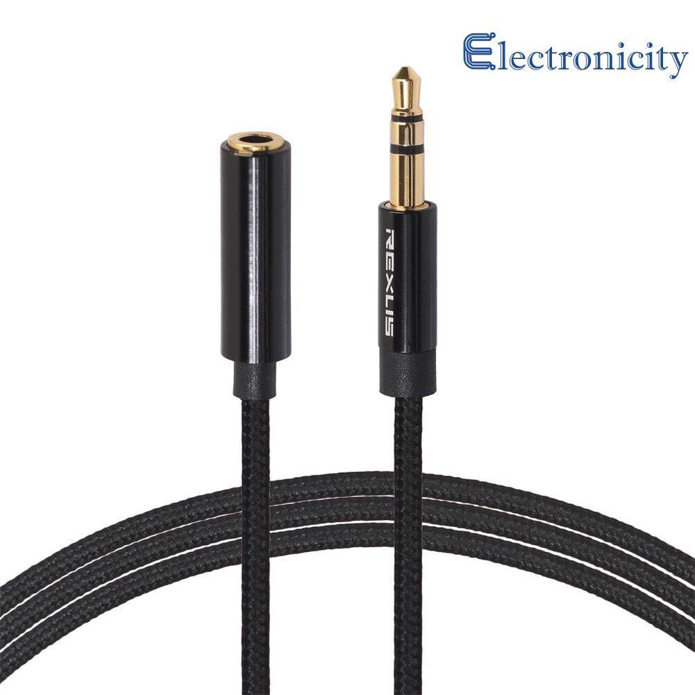 Braided Headphone Extension Cable 3.5mm Jack Male to Female Audio Cord