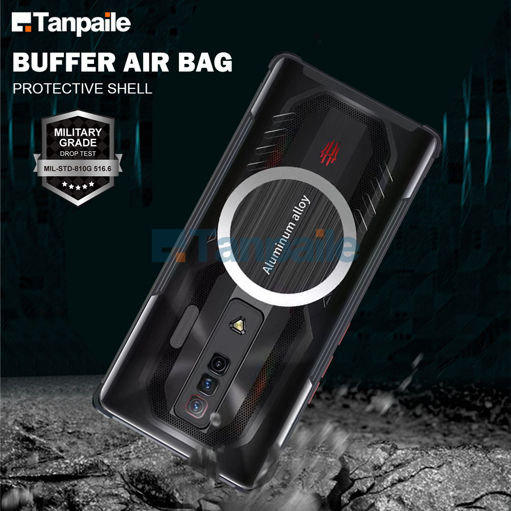 Tanpaile-Vỏ làm mát cho ZTE Nubia Đỏ ma thuật 7 magic7 Pro 7S magic7s silicon mềm [Vua thể thao điện tử] Vỏ bảo vệ lưng điện thoại tản nhiệt Graphene siêu mỏng chống sốc