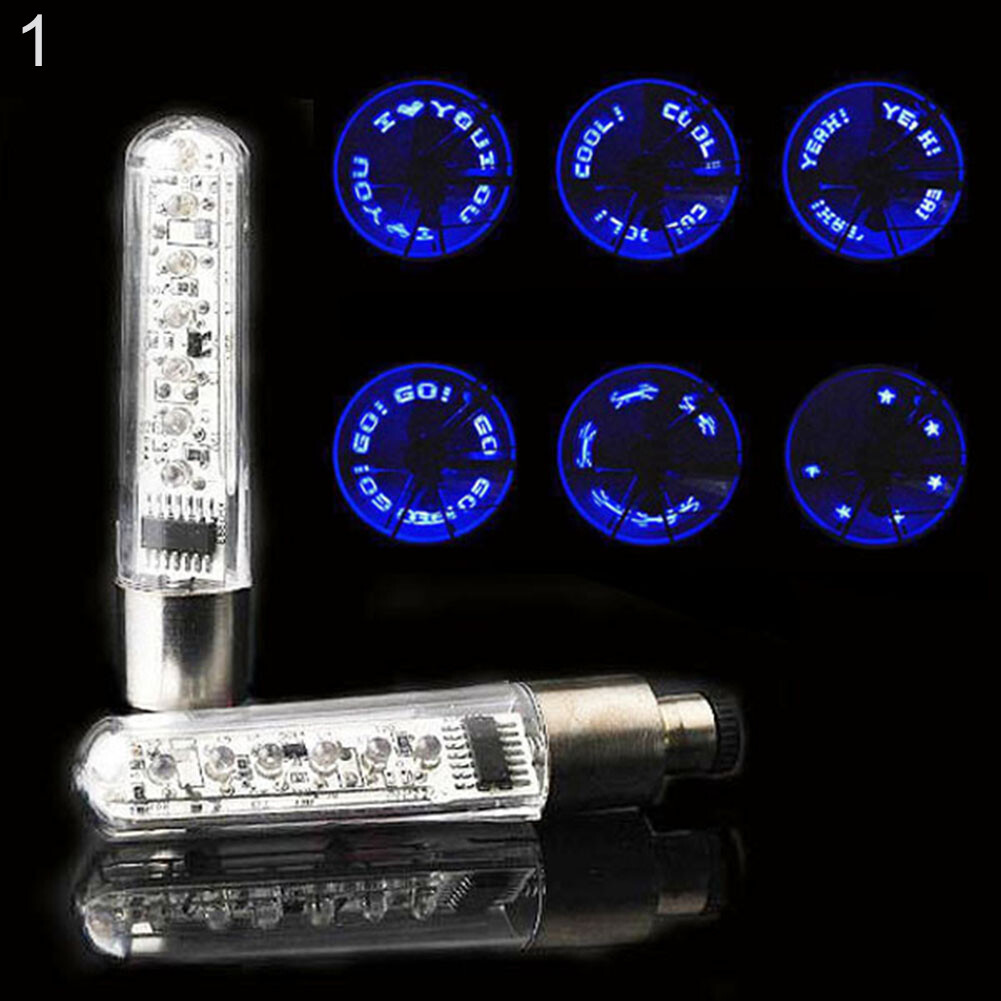 Honrane 7 LED Bicycle Motorcycle Car Bike Tyre Tire Wheel Valve Cap Lamp Flash Light