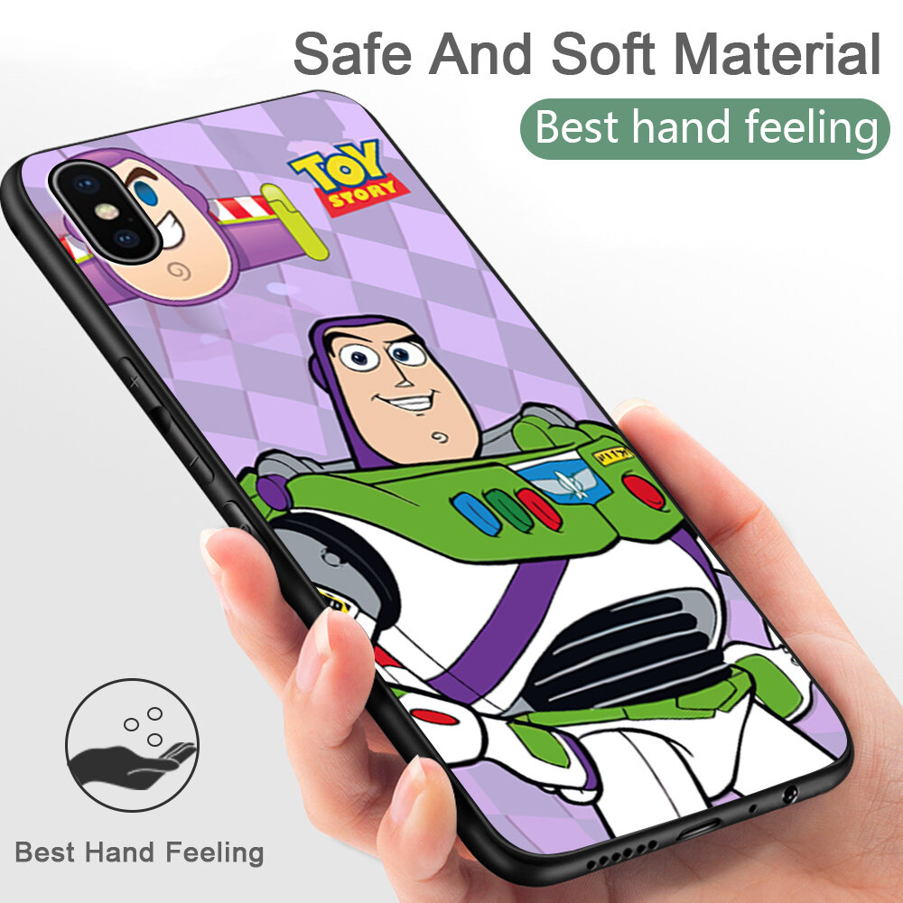 UCUC Casing Case For iPhone 7,iPhone 7 Plus,iPhone 8,iPhone 8 Plus Case (Finger Ring + Lanyard) Toy Story Buzz Lightyear Jessie Phone Case Shockproof Soft Silicone TPU Protective Phone Casing