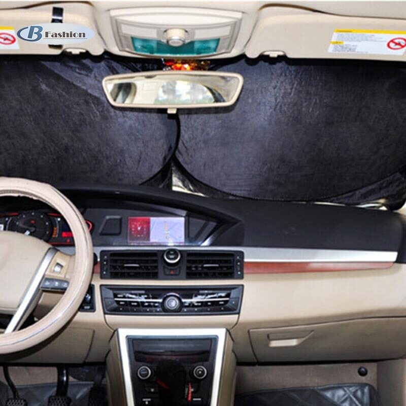 B-F Có Thể Gập Lại Tấm Che Nắng Kính Chắn Gió Xe Ô Tô Cửa Sổ Trước Lớn Visor Block Cover SUV Ô Che Nắng