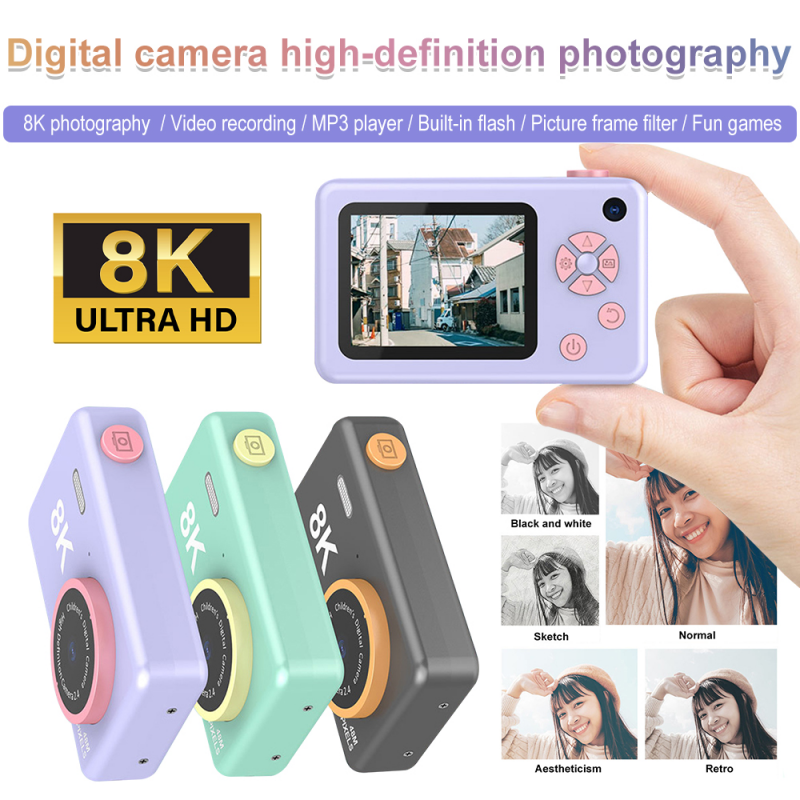 H4CCD Máy Ảnh Kỹ Thuật Số Độ Nét Cao 8K Nhiếp Ảnh/Video/MP3 Playback/Flash/Máy Quay Phim Máy Ảnh Học Sinh Cấp Thấp