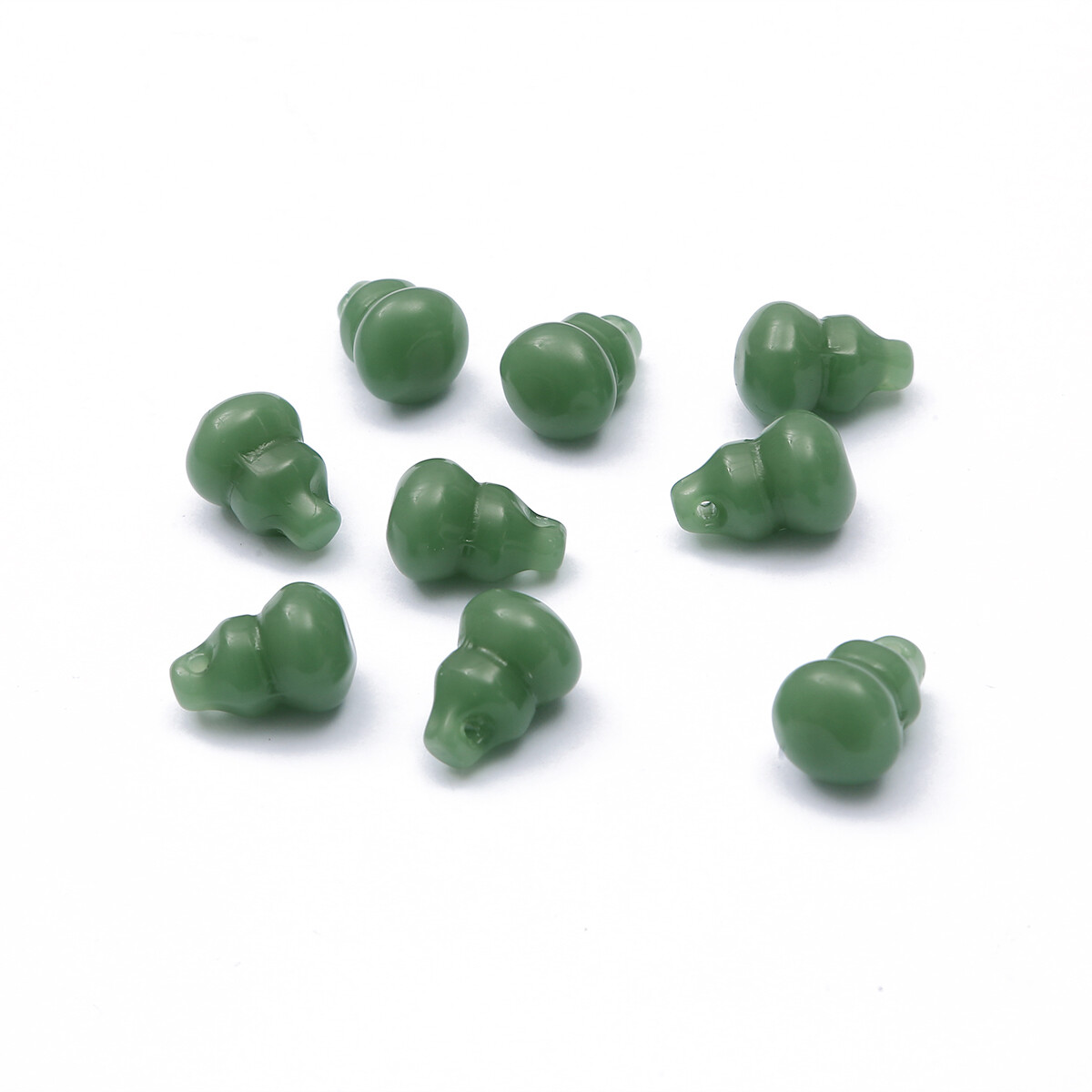 10pcs Gourd Shaped Glass Beads Handmade Needlework Beads Spacer Loose Beads For DIY Jewelry Making Bracelet Necklace Accessories