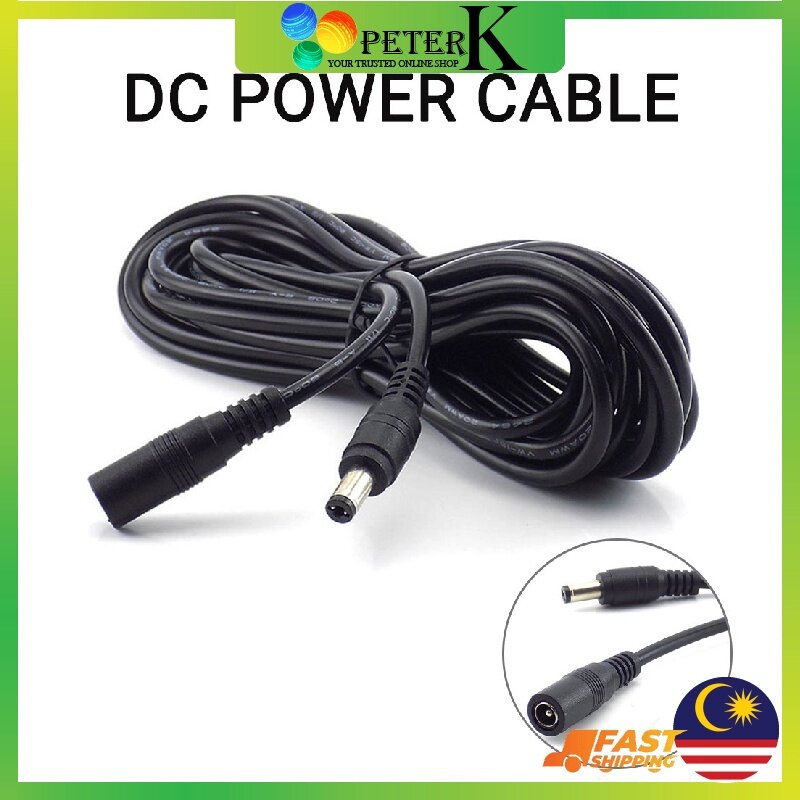 DC Power Extension Cable 5.5*2.1mm Male Female Extend Wire 3M 5M 10M Cord Connection For LED