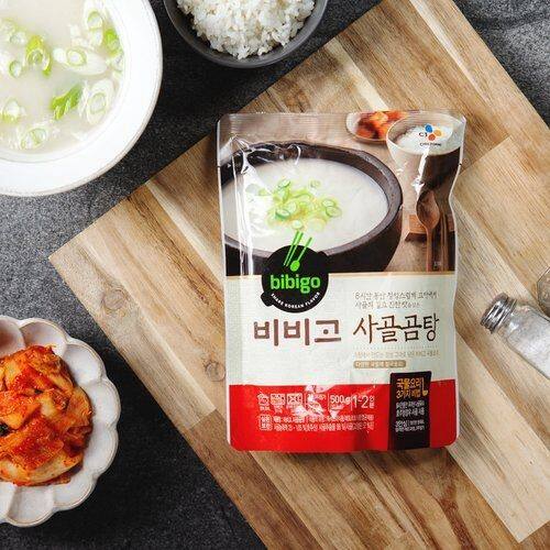 Korea CJ Bibigo Beef Bone Soup 500g Sarigomtang Korean Beef Bone Soup