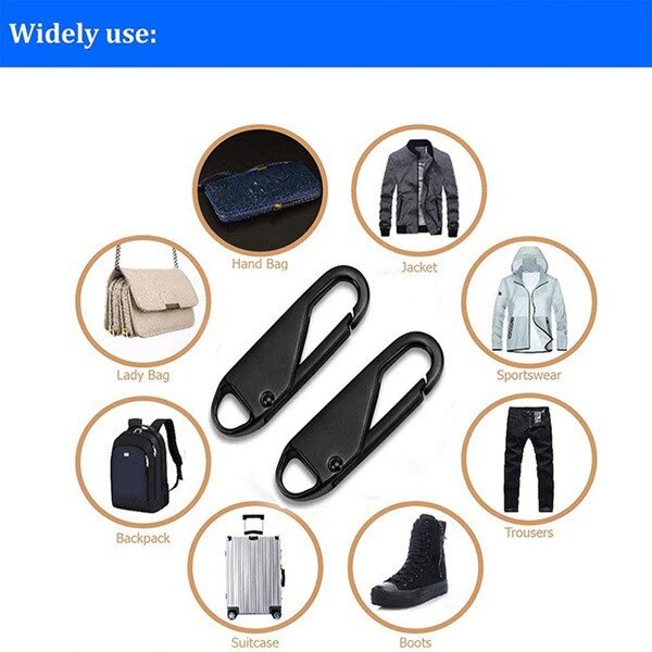 Dream Hunter 6 Pcs/lot Removable Detachable Zipper Pull Pull-Head Pull-Down Bag School Bag Down Jacket Coat Universal Zipper Buckle Diy 2021
