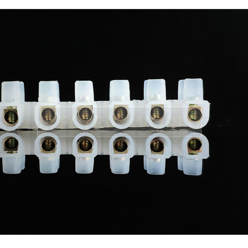 Wire Connector Dual Row 12 Positions Barrier Strip Block Terminal Plastic Electrical Connector Terminal Screw Terminal Block