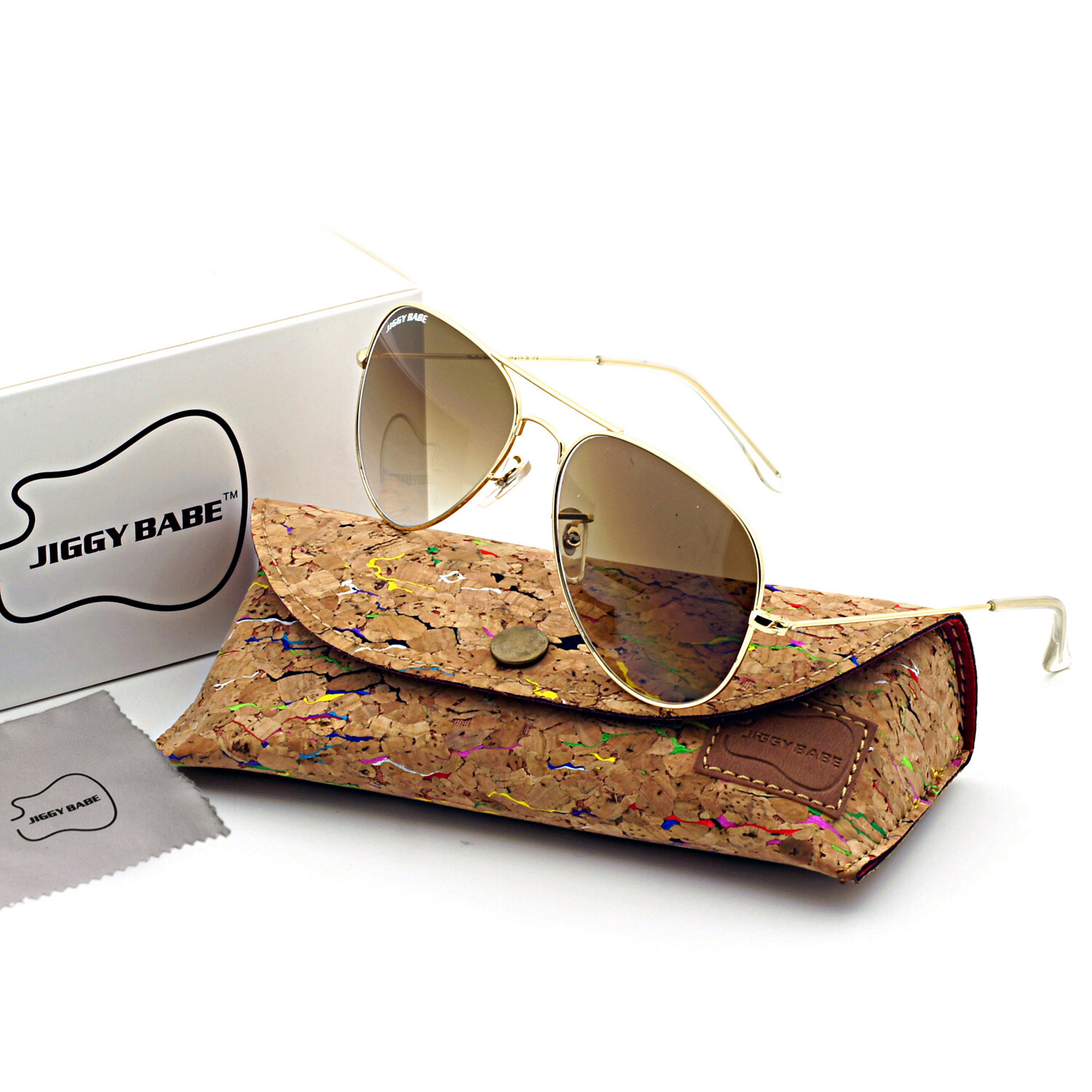 Top Original Brand Name Designer Aviator Sunglasses Gradient 3025 Retro