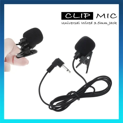 Portable Wired Clip Microphone 3.5mm Jack for Rolton Amplifier Speaker Aux Type Mic Port for Teacher Presenter