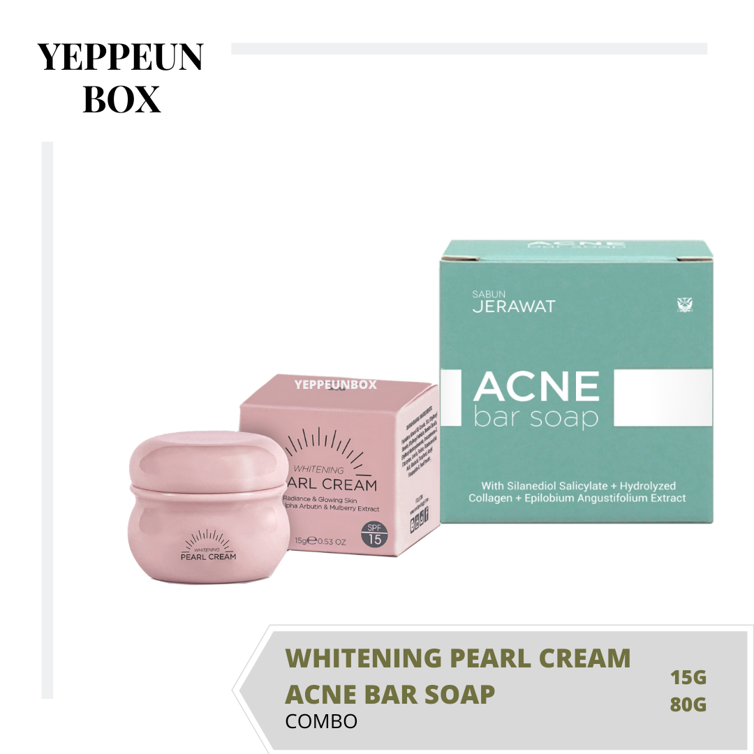 COMBO ACNE BAR SOAP & WHITENING PEARL CREAM SENDAYU TINGGI 80g Lazada