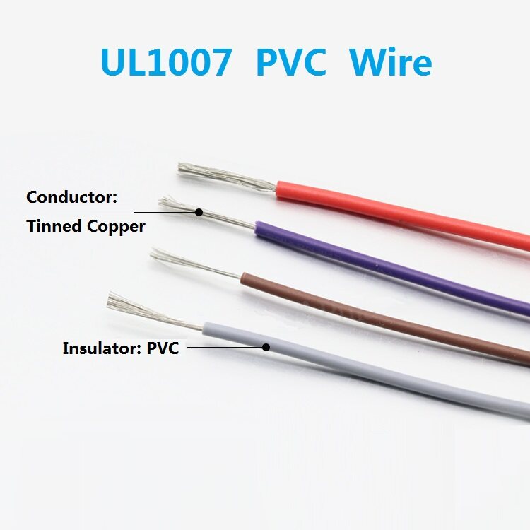 UL1007 PVC Wire 26AWG Diameter 1.3mm Environmental Electronic Wire ...