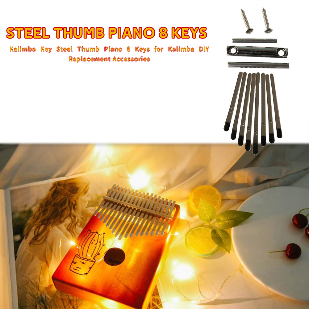 Kalimba Key Thumb Piano 8 Keys for Kalimba DIY Replacement Part Accessory