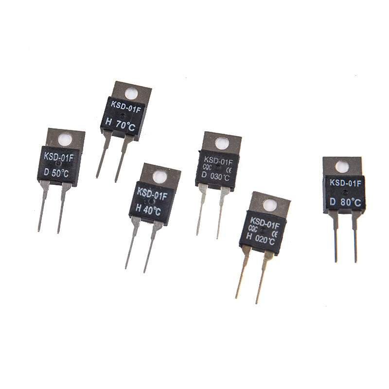 20-80℃ Normally Closed/Open Thermal Switch Temperature Sensor Thermostat KSD-01F