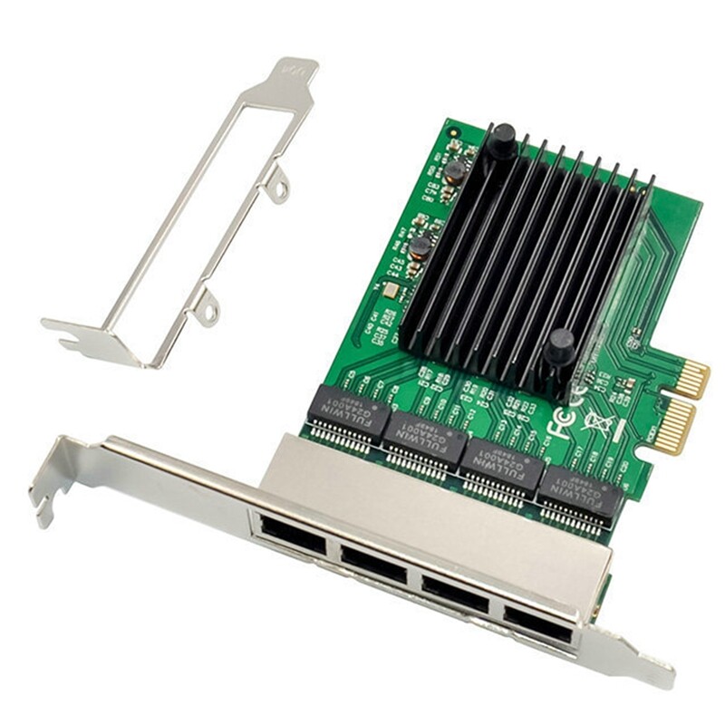 Rj-45 4-port ethernet server adapter gigabit network card pci-e x1 interface