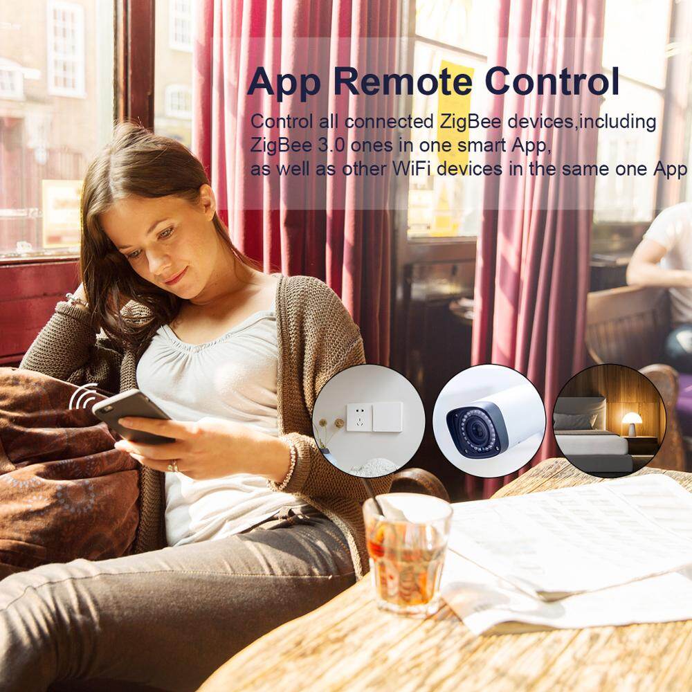 Tuya Zigbee Gateway Bridge, Trung Tâm Thông Minh Có Dây/Không Dây, Điều Khiển Từ Xa Bằng Ứng Dụng Smart Life, Tương Thích Với Trợ Lý Google Home Alexa