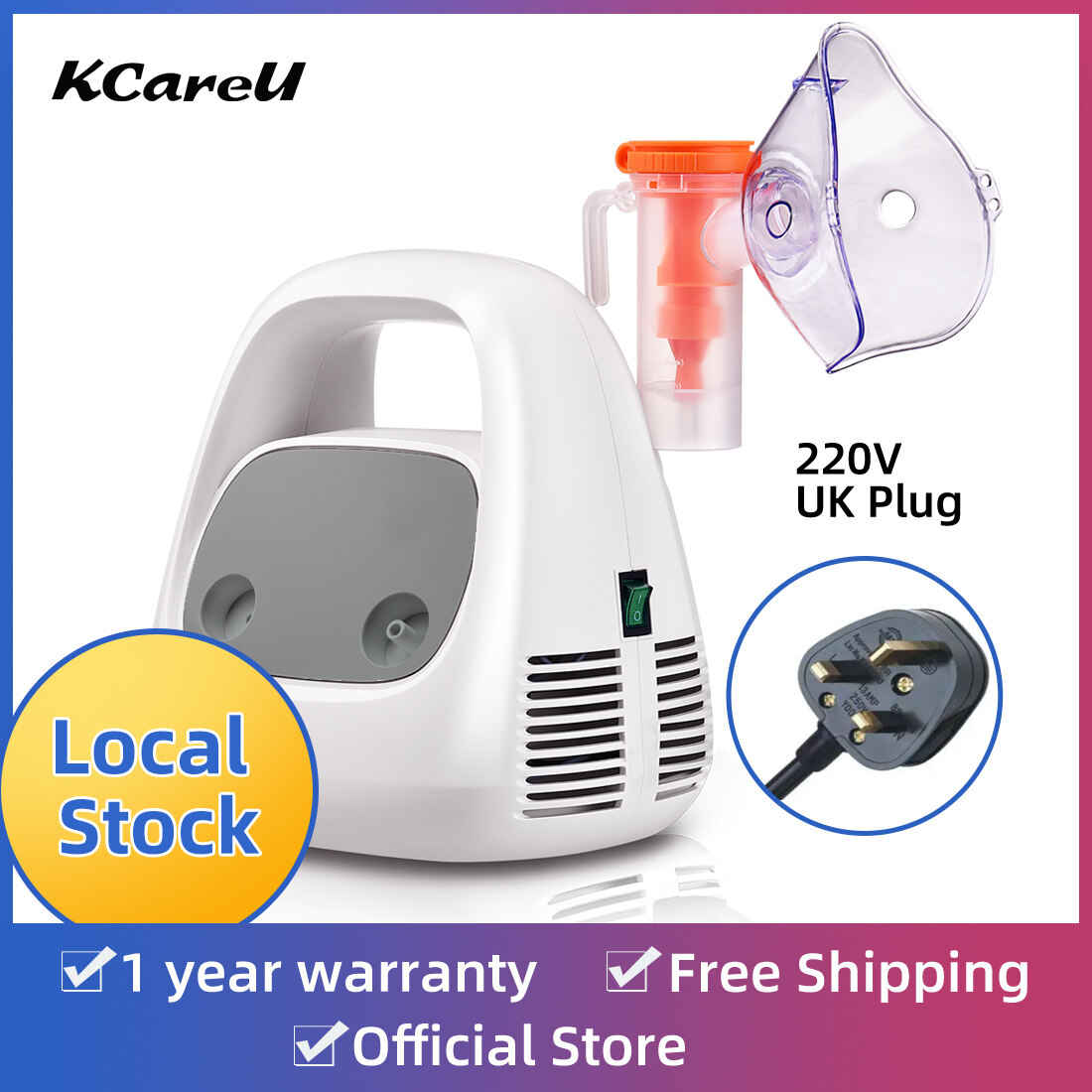KCareU Portable Air Compressor Nebulizer Handsfree Machine Asthma