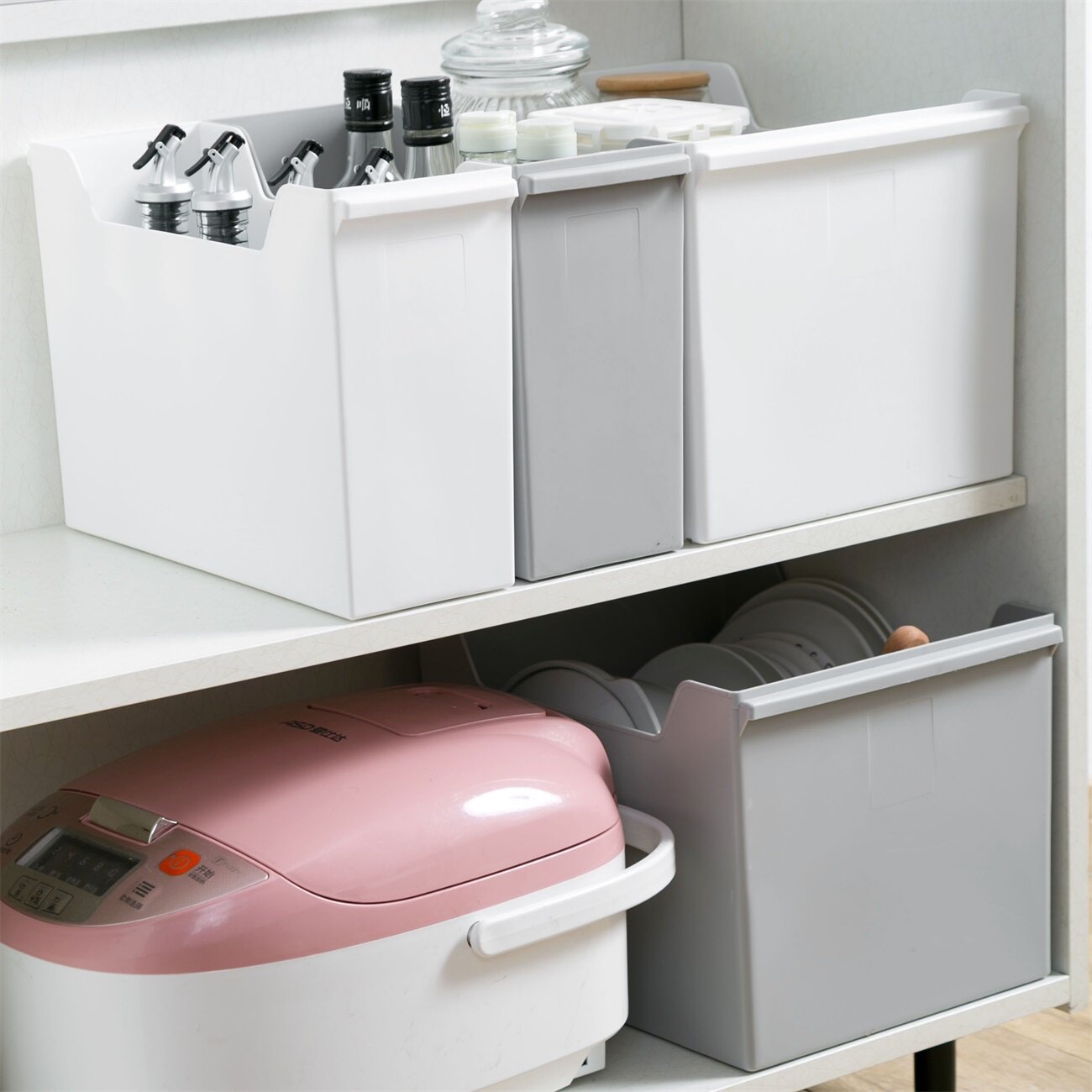 1 Cái Tủ Lưu Trữ Giỏ Dụng Cụ Nhà Bếp Đa Chức Năng Hộp Lưu Trữ Bằng Nhựa Sắp Xếp Nhà Bếp