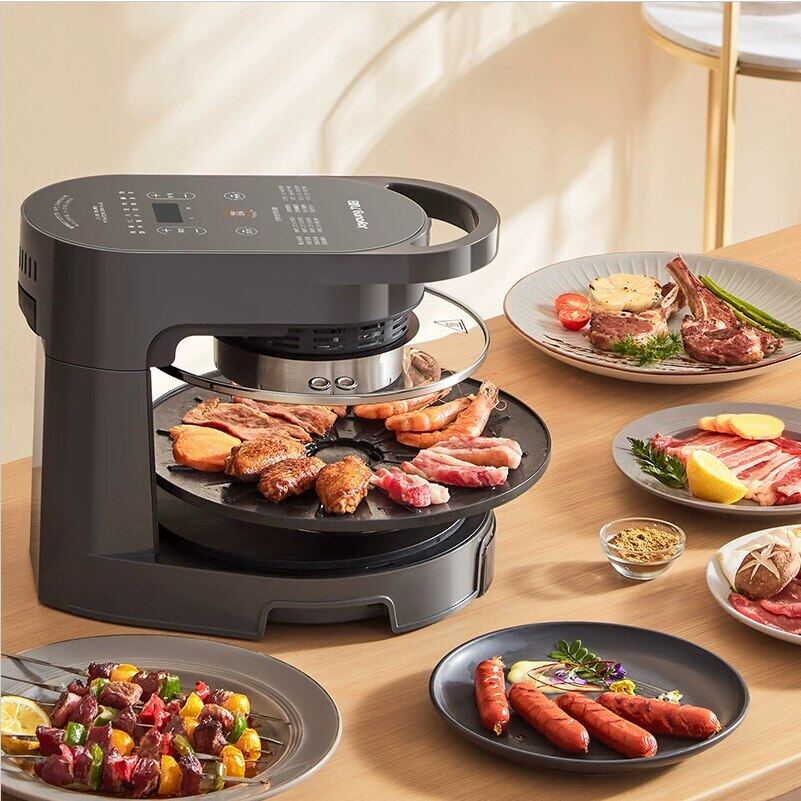 Smokeless Electric Food Fryer 5L Air Fryer 2 In 1 Oven & Grill 220V Home Appliance Food Grill