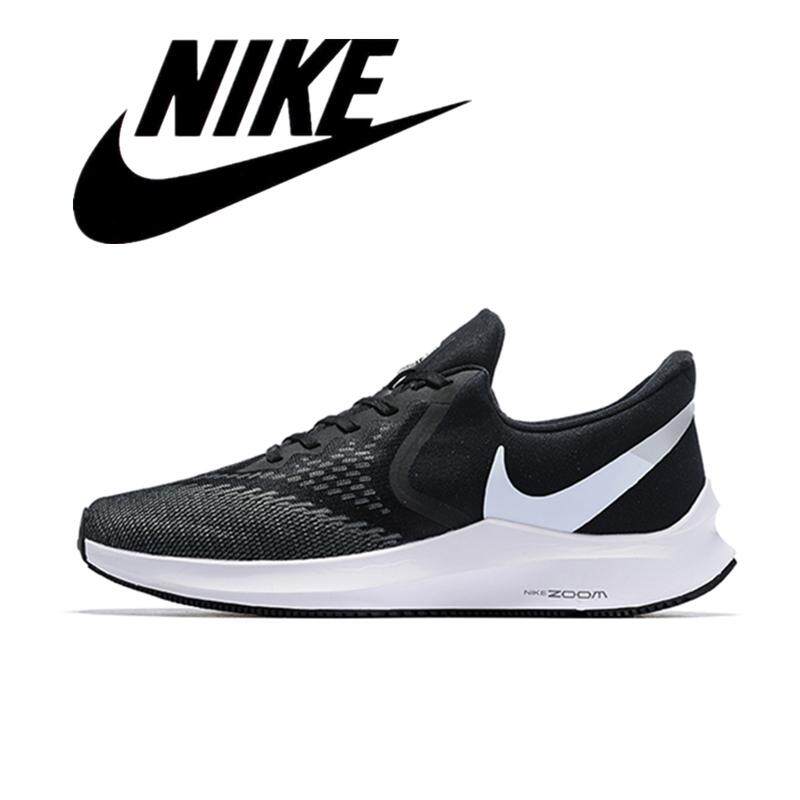 NIKE_AIR ZOOM_PEGASUS 36 FLR Men's Sneakers Lightweight Running Shoes Black Gray White 40-45#1