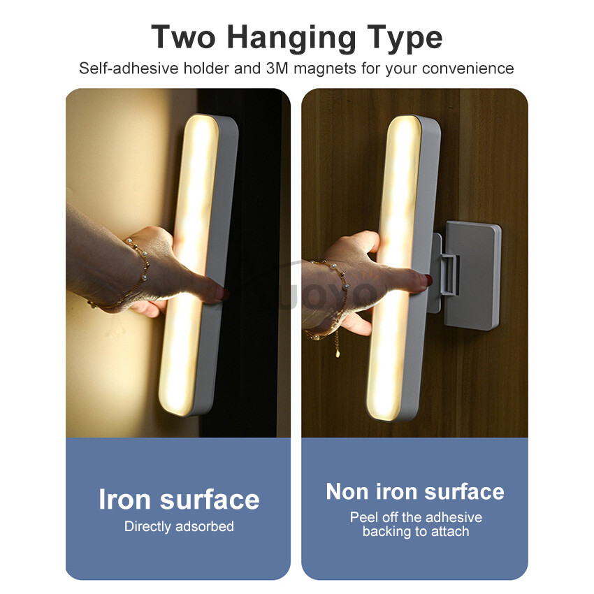Auoyo Dèn Treo LED từ tính, đèn Bàn USB, đèn USB sạc cảm ứng cảm ứng đèn tường, đèn tủ âm tường vô cấp, đèn tủ âm tường tủ quần áo