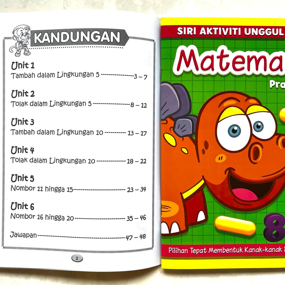Tadika Math MIND TO MIND Siri Aktiviti Matematik Unggul Tadika Kemahiran Asas ...