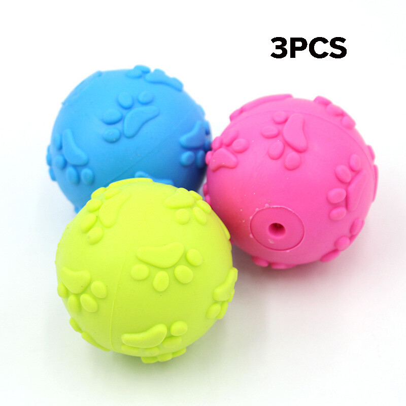 DY Loving Candy Colored Pet Toys with Sound Dog Cat Interactive Toys with 3D Patterns Portable Nice Toy