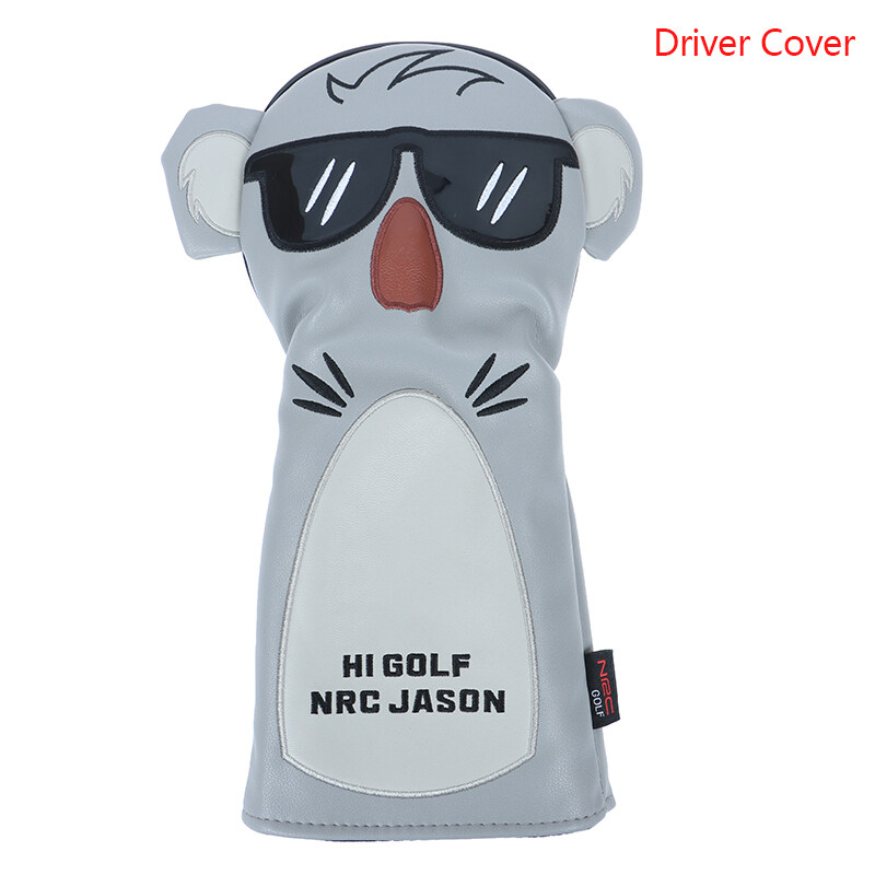 ZONG Koala Wood Head Covers 460cc Driver Fairway Woods Hybrid Putter Golf Club Cover